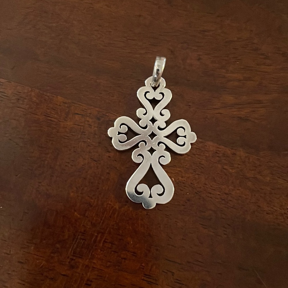 James Avery retired cross pendant